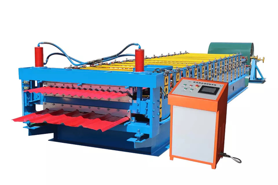 Buen rollo de acero trapezoidal de la hoja del panel del tejado de la fábrica de la calidad directamente que forma la máquina