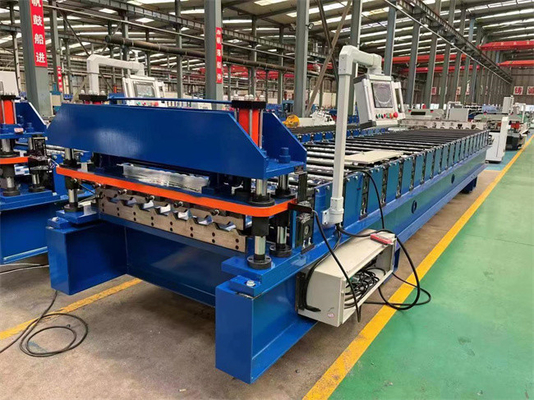 Rollo de alta velocidad del panel del tejado que forma la máquina 0.3-0.8m m usados para el tejado