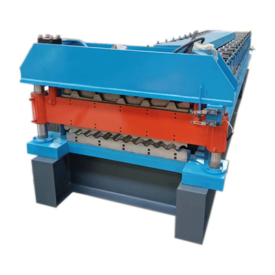 rollo doble de la cubierta del panel de pared del tejado de 0.3-0.8m m que forma la máquina 380V 50Hz