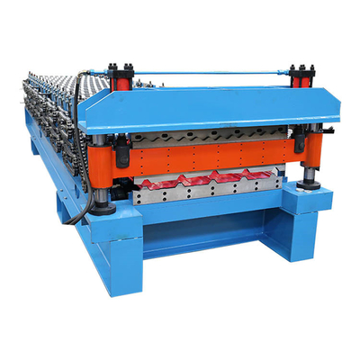 rollo doble de la cubierta del panel de pared del tejado de 0.3-0.8m m que forma la máquina 380V 50Hz
