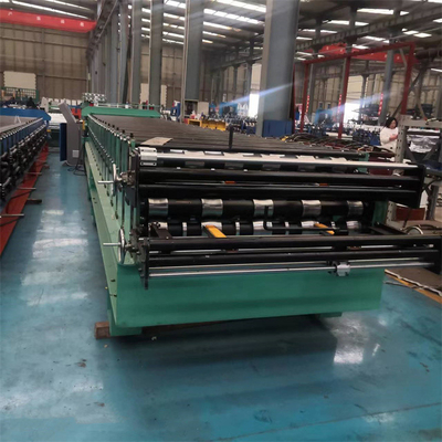 El metal galvanizó el rollo doble de la cubierta que formaba la máquina para Ibr Rib Corrugated Roof Wall Sheets