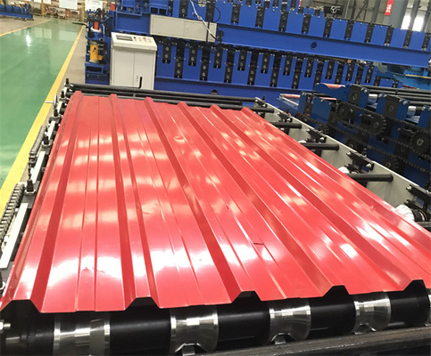 Rollo de acero del panel del tejado del color que forma la hoja de la techumbre de la máquina que hace la máquina 0.3-0.8m m