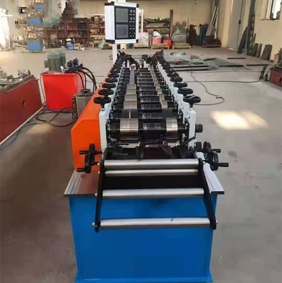 Doble de acero C y línea rollo de acero de U del perno prisionero de la luz que forma la máquina para hacer perfiles de la mampostería seca