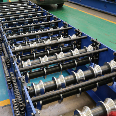Coloree el rollo de acero del panel del tejado 15-20m/min que forma la máquina 0.3-0.8m m completamente automáticos