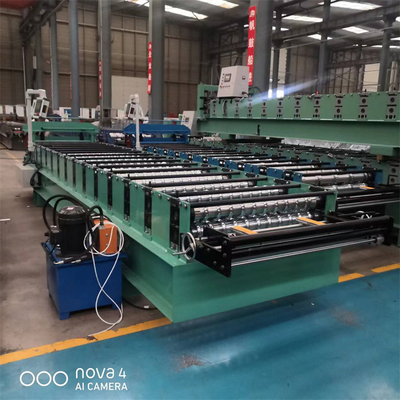 El panel acanalado del tejado y de pared de la onda del metal automático del color lamina la formación de la máquina