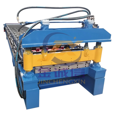 Rollo de acero del panel del tejado del color automático completo IBR 686 que forma control del PLC de la máquina
