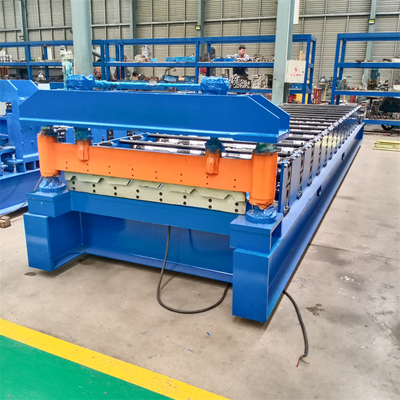 El acero modificado para requisitos particulares del color del metal galvanizó la máquina trapezoidal de IBR 6 Rib Roof Panel Roll Forming