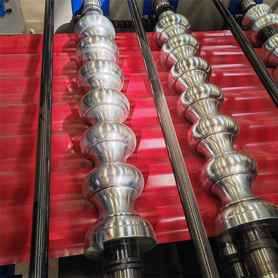 Rollo acanalado de acero de la hoja del hierro de alta velocidad de la fabricación que forma la máquina para el material de construcción