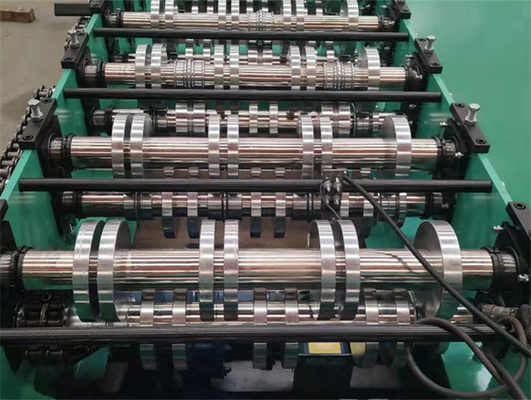 el rollo del Decking del piso de 0.8mm-1.5m m que formaba la máquina galvanizó velocidad