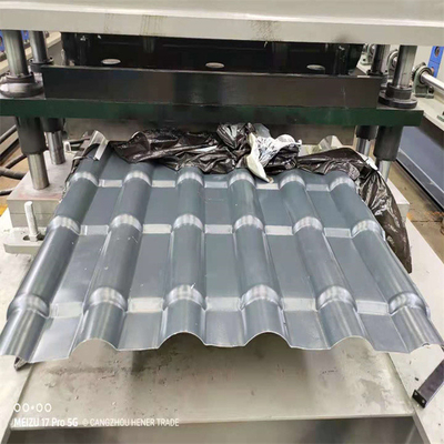 El color cubrió el rollo esmaltado de la teja que formaba la máquina 20m/min que cubría las hojas que hacían la máquina