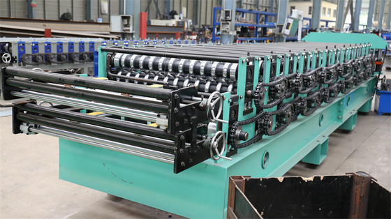 Rollo de alta velocidad de la capa doble que forma el acero de la máquina y el material galvanizado