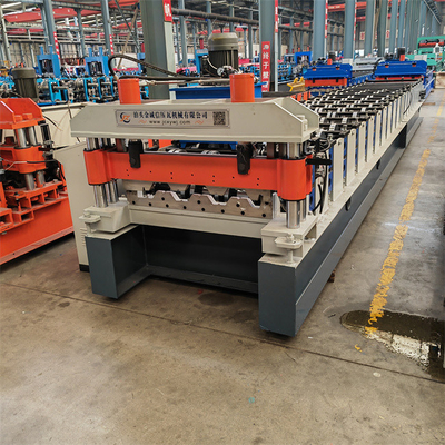 Rollo compuesto del Decking del piso del metal que forma el sistema operativo del PLC del delta de la máquina