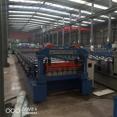 Rollo de acero galvanizado del piso del Decking que forma el sistema del PLC de la máquina