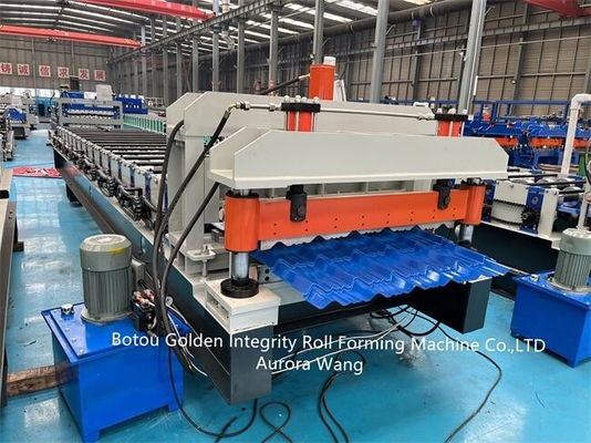El metal del material de construcción esmaltó la máquina 5-6m/Min High Speed de la teja