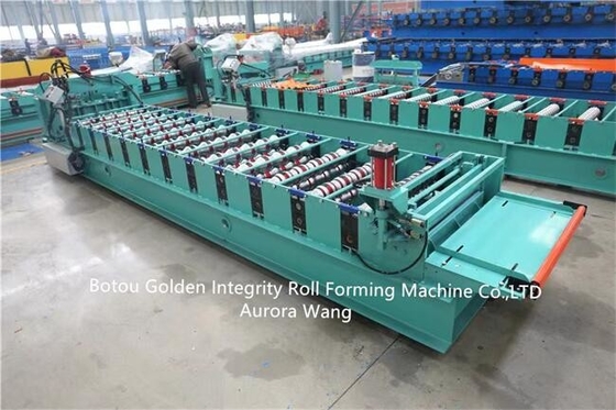 teja de tejado del metal de la máquina 415v de 15m/Min Glazed Tile Roll Forming que hace la máquina