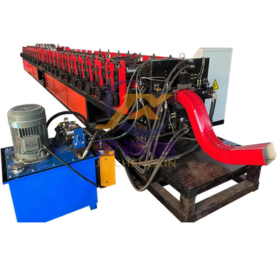 tejado Ridge Cap Roll Forming Machine de la bajada de aguas 12-15m/min para la bajada de aguas de acero