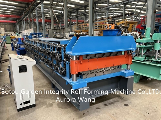 rollo de acero de la capa doble 7.5Kw que forma la certificación del CE de la máquina ISO9001