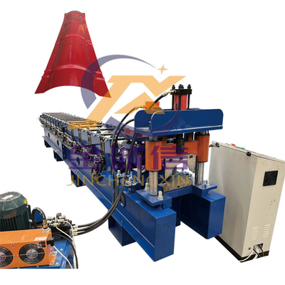 Ppgi galvanizó el tejado Ridge Cap Roll Forming Machine colorea revestido