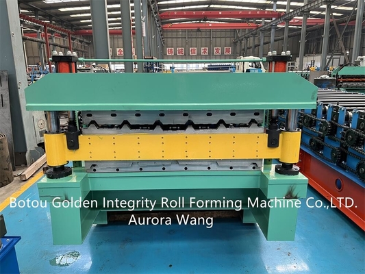 El PLC acanaló los materiales de construcción de la máquina 5.5kw de la formación de hoja