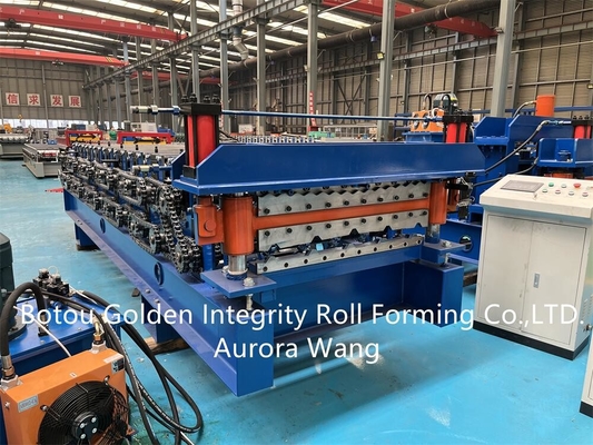 La capa doble lamina la formación del acero del grado de la máquina 12-18m/min G235