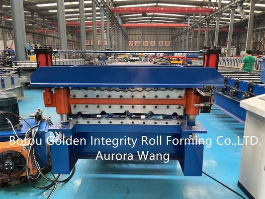 La capa doble lamina la formación del acero del grado de la máquina 12-18m/min G235