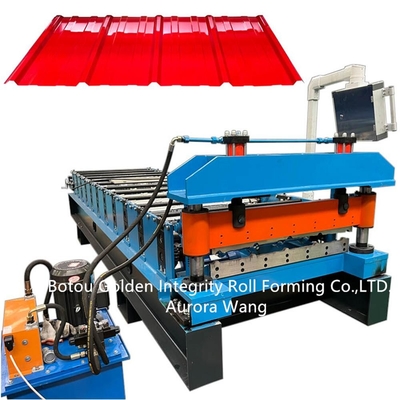 estructura soldada con autógena máquina de la hoja de 15m/Min Roof Panel Roll Forming