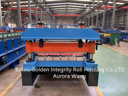 estructura soldada con autógena máquina de la hoja de 15m/Min Roof Panel Roll Forming