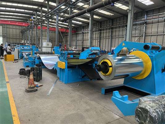 Línea que raja máquina de 0.3MM-6M M para la bobina de acero galvanizada del color