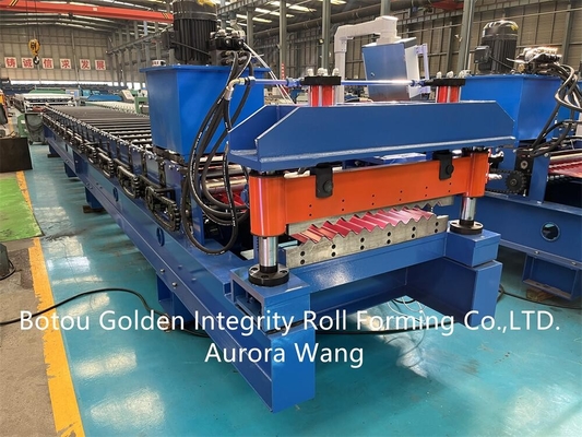 Rollo acanalado de la hoja del tejado del metal de los edificios que forma el CE de la máquina ISO9001