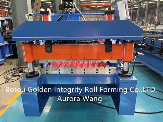 Rollo acanalado de la hoja del tejado del metal de los edificios que forma el CE de la máquina ISO9001