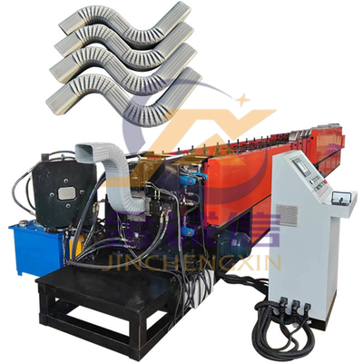 Rollo de la bajada de aguas de Ridge Cap Roll Forming Machine 0.5-0.8m m del tejado del PLC que forma la máquina