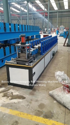 Rollo de la puerta del obturador 4KW que forma el molde de la máquina que corta control del PLC
