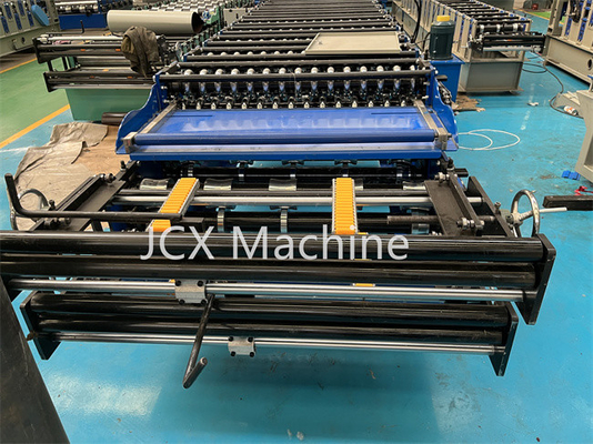 Rollo automático completo de la capa doble que forma el dispositivo cortado hidráulico del control del PLC de la máquina