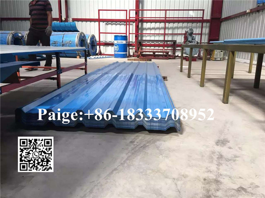 Rollo trapezoidal del tejado del metal de la forma que forma el rollo de acero del tejado de la máquina que forma la máquina