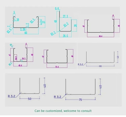 Rollo del marco de acero de la luz del PLC que forma la máquina 50m/Min With Vertex Operation System